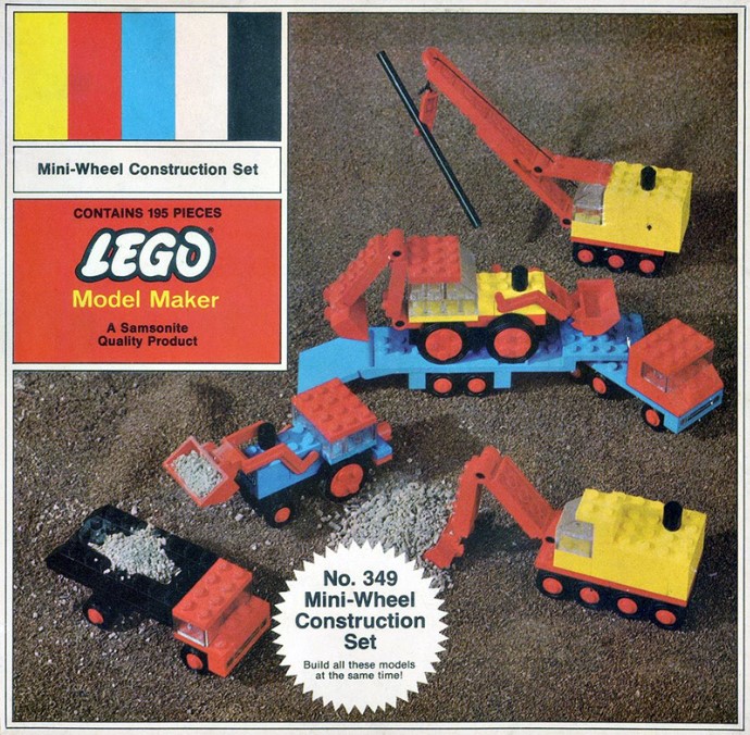 LEGO 349 Mini-Wheel Construction Set