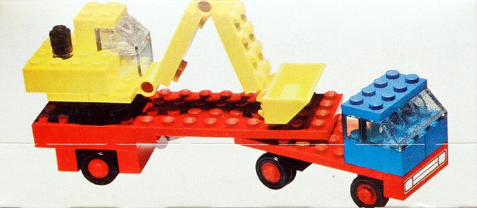 LEGO 649 Low loader with excavator