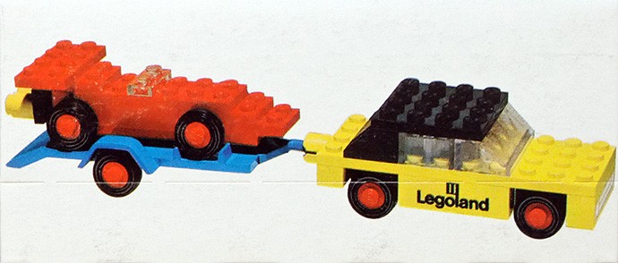 LEGO 650 Car with trailer and racing car