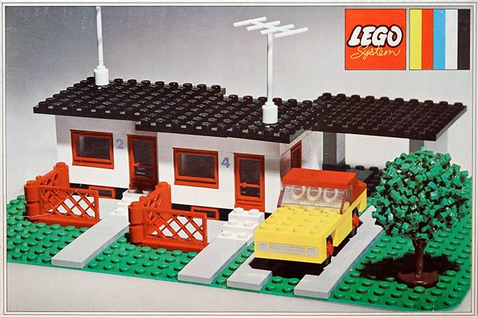 LEGO 353 - Terrace House with Car and Garage