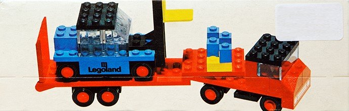 LEGO 684 - Low-Loader Truck with Forklift