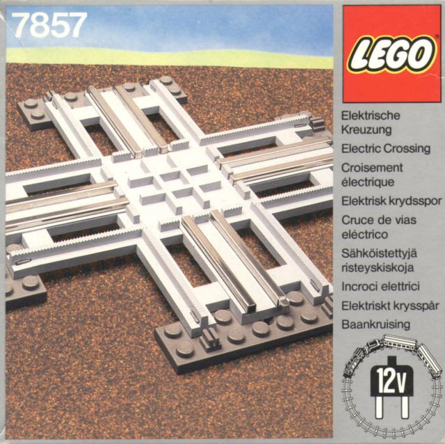 LEGO 7857 Crossing, Electric Rails Grey 12 V