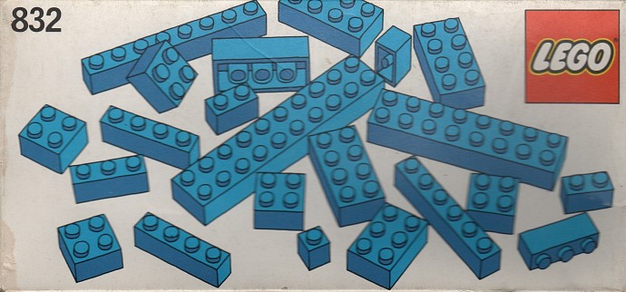 LEGO 832 - Blue Bricks Parts Pack