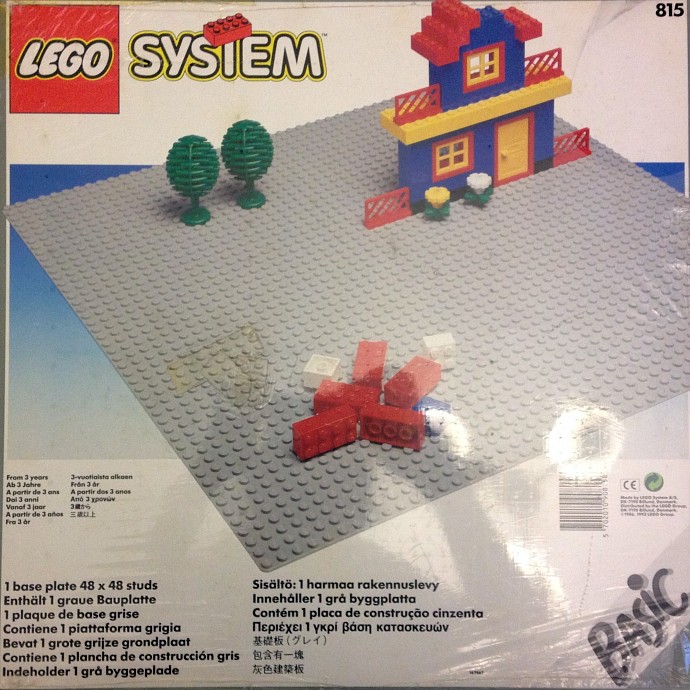 LEGO 815 - Baseplate, Grey