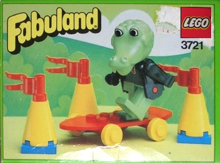 LEGO 3721 - Clive Crocodile on his Skateboard