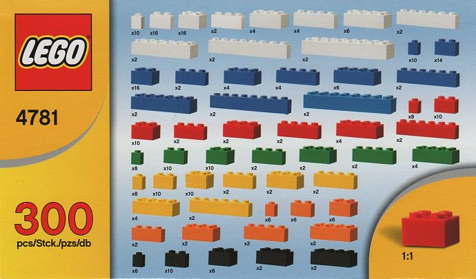 LEGO 4781 - Bulk Set - 300 bricks