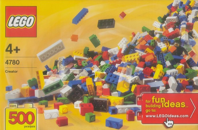 LEGO 4780 - Bulk Set - 500 bricks