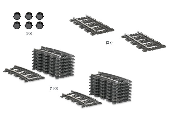 LEGO 2159 9V Train Track Starter Collection