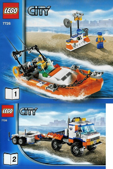 LEGO 7726 - Coast Guard Truck with Speed Boat