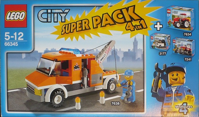 LEGO 66345 City Super Pack 4 in 1