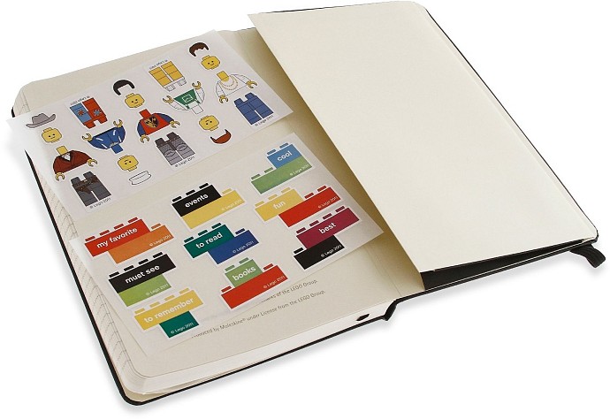 LEGO 5001126 Moleskine notebook black brick, ruled, large 