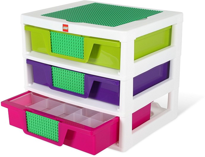 LEGO 5001164 Girls 3-Drawer Storage Bin