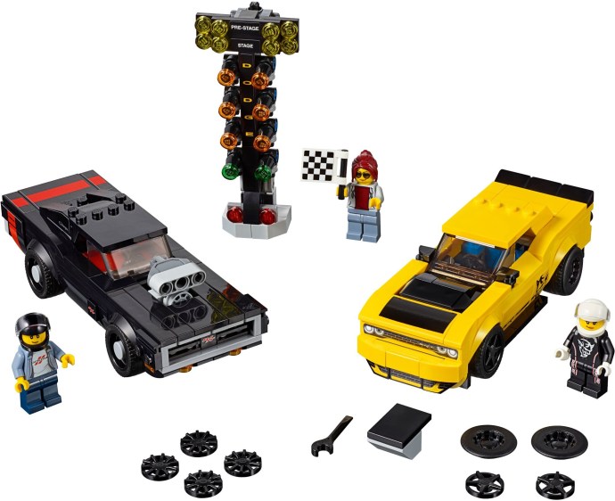 LEGO 75893 2018 Dodge Challenger SRT Demon and 1970 Dodge Charger R/T